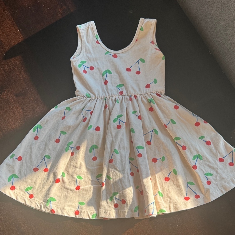 Adorable Cherry Patterned Kids Dress